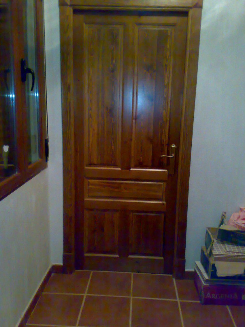 Puertas barnizadas de interior